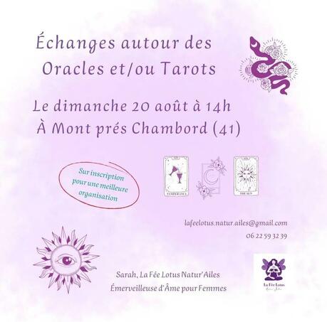 échanges autour des oracles et tarots